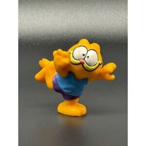 Vintage 1981 United Feature Synd Garfield 1.75" PVC Figure McDonald’s Happy Meal